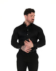 Muscle Fit Hemd - Schwarz