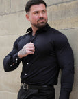 Muscle Fit Hemd - Schwarz