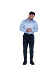 Muscle Fit Hemd - Blau
