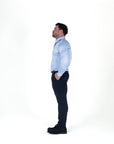 Muscle Fit Hemd - Blau