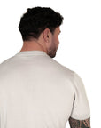 Muscle Fit Strick-T-Shirt - Grau