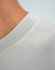 Muscle Fit Strick-T-Shirt - Grau