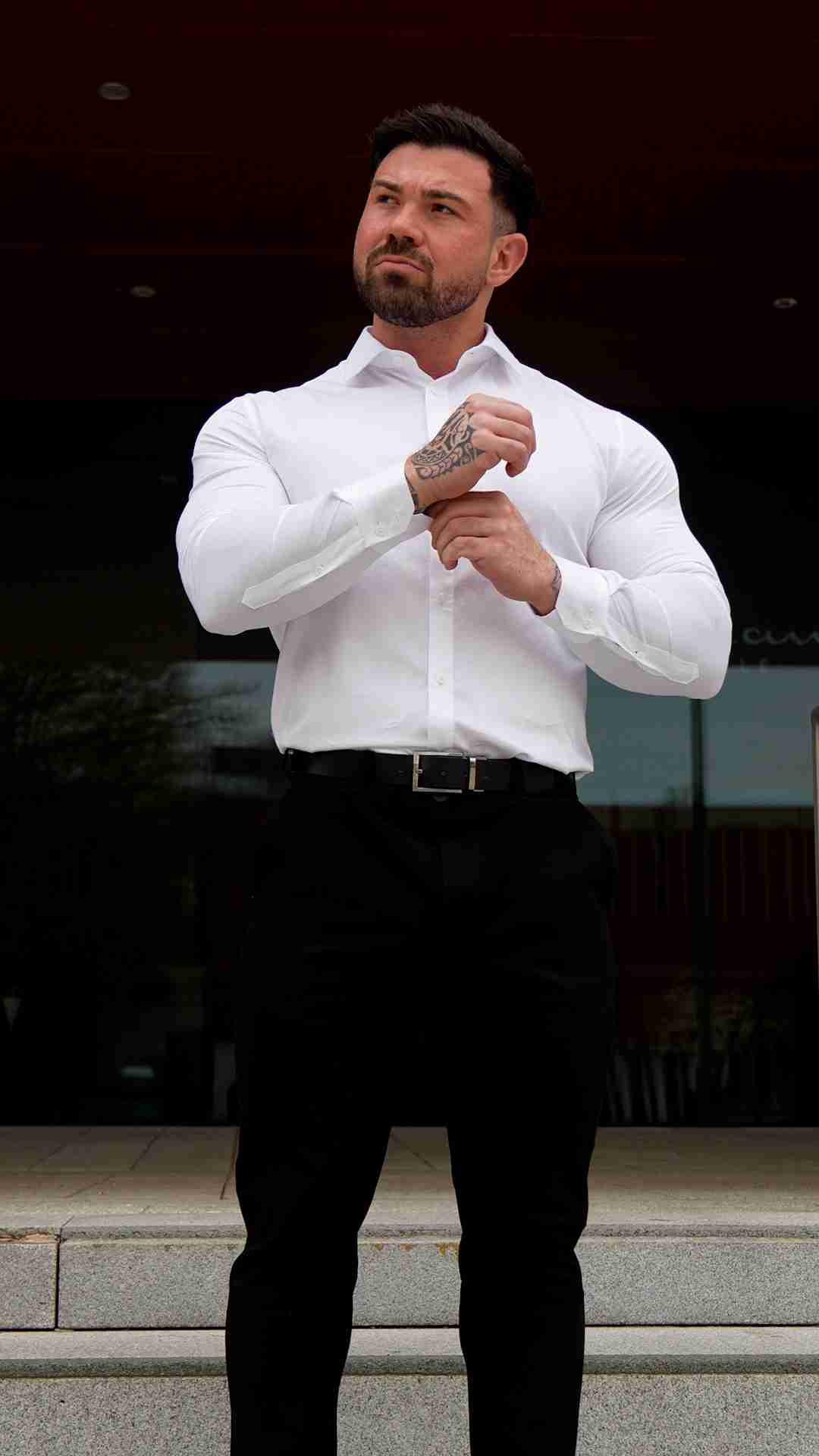 Muscle Fit Shirt - White