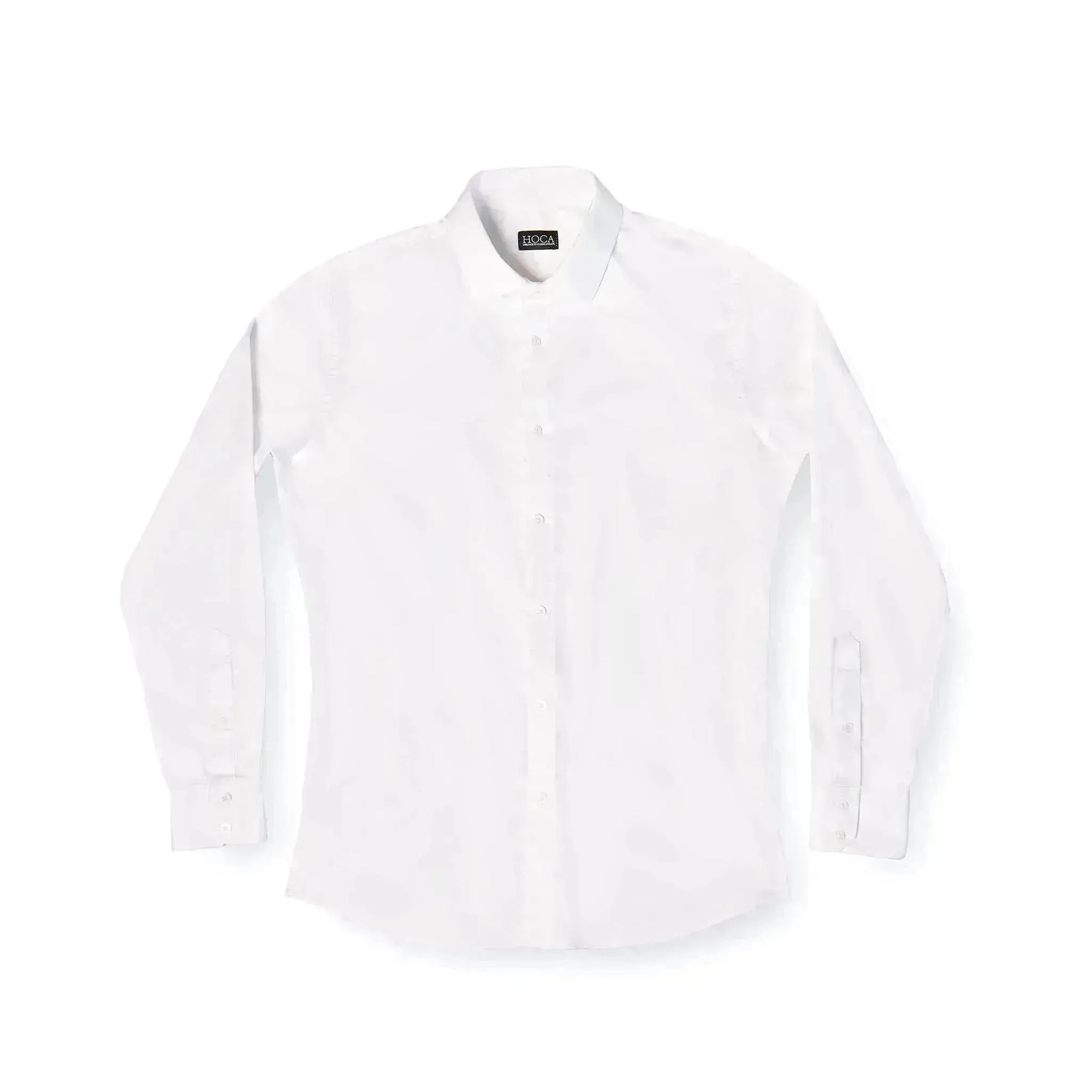 Muscle Fit Shirt - White - HOCA CLOTHING