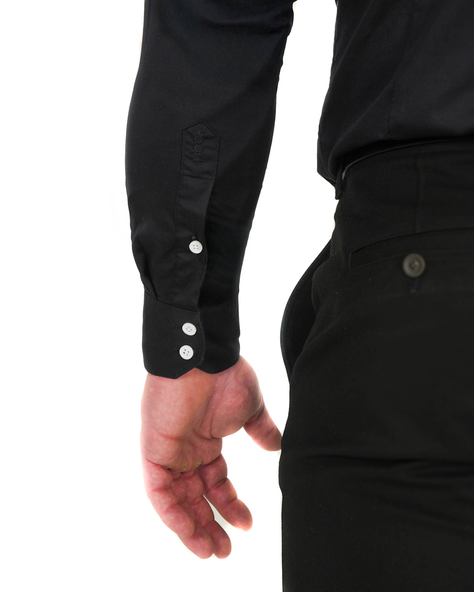 Muscle Fit Hemd - Schwarz